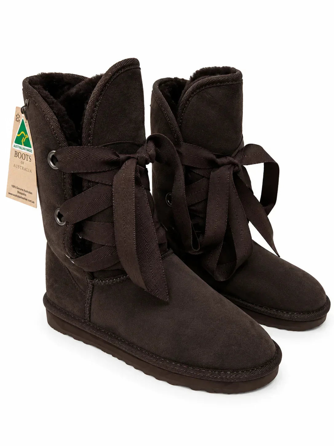 Australian Leather Ugg Roxy Nomad Long Uggs - Chocolate - AU5