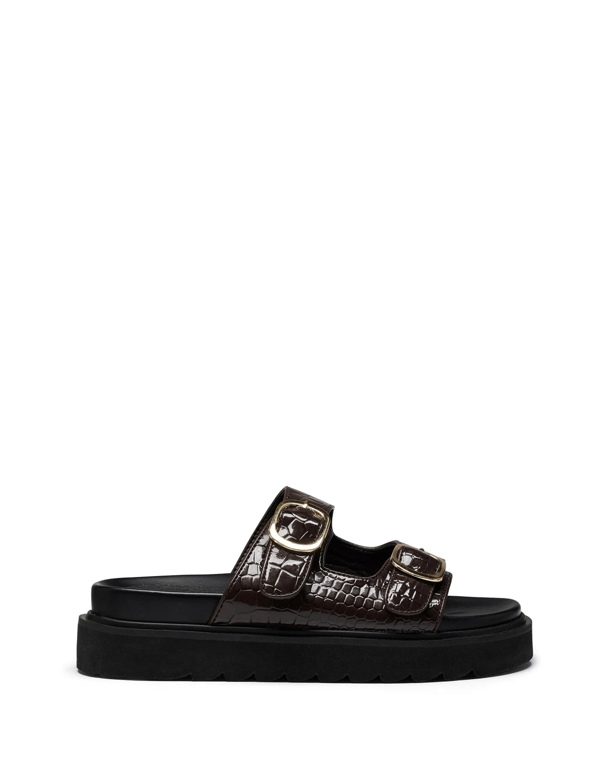 Therapy Venom Chocolate Patent Croc PU
