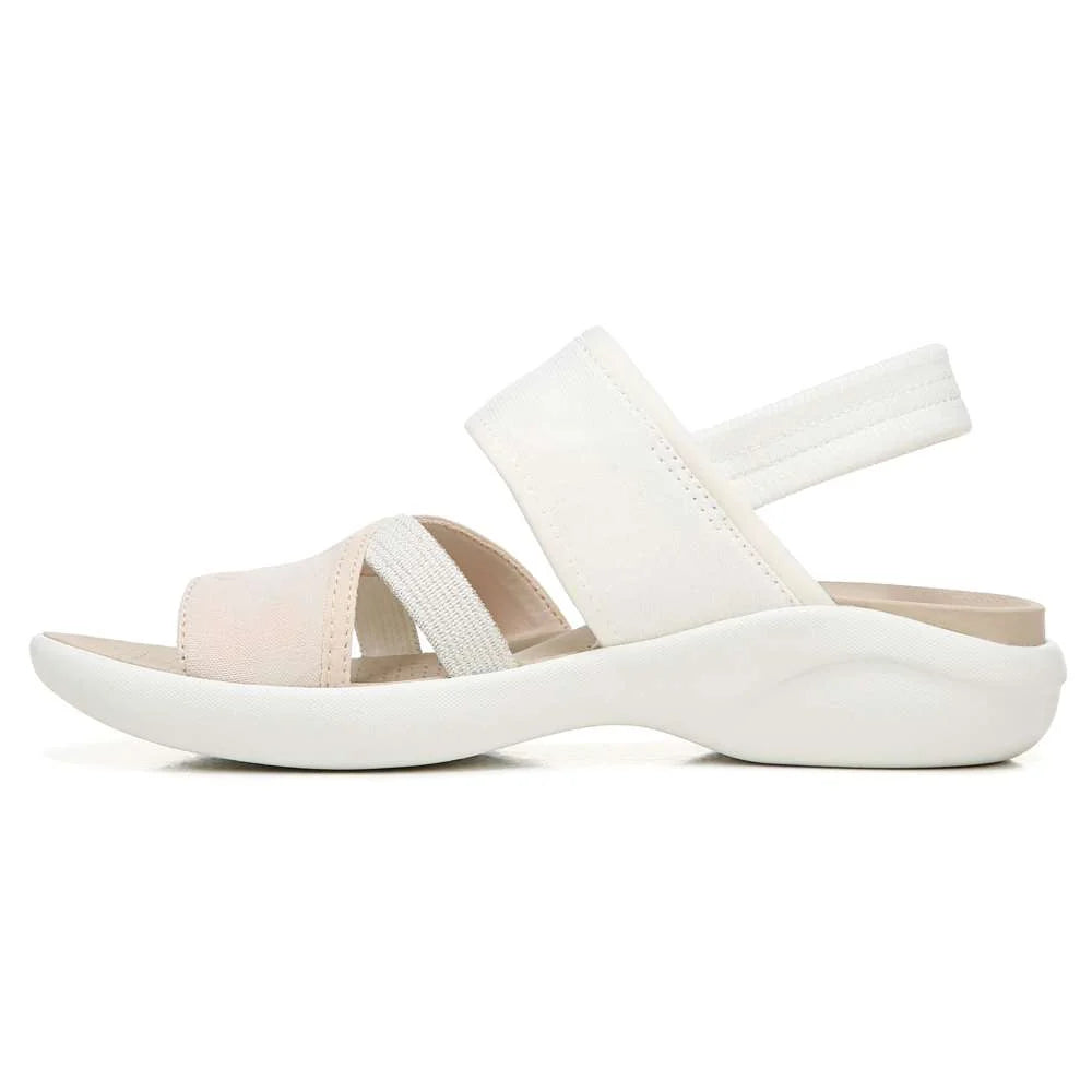 Bzees Call Me Sandal - White Fabric