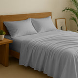 Royal Comfort Opulence Washed Microfibre Sheet Set Grey