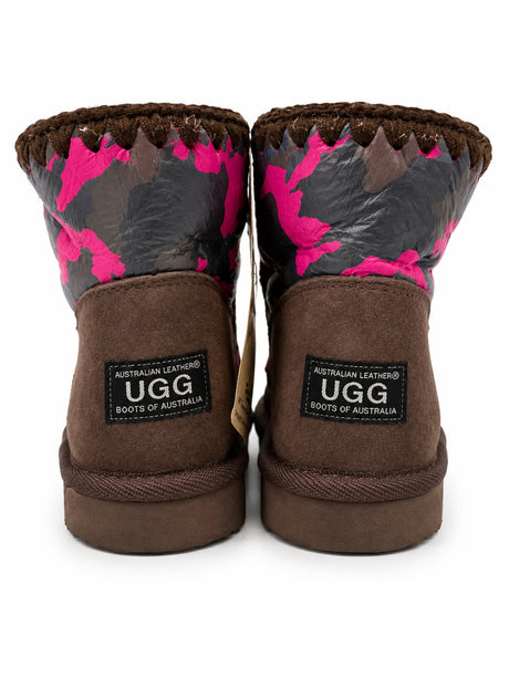 Australian Leather Ugg Napa US Army Print Pink AU6