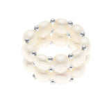 Ring Freshwater Pearl White 3-4mm Adjustable