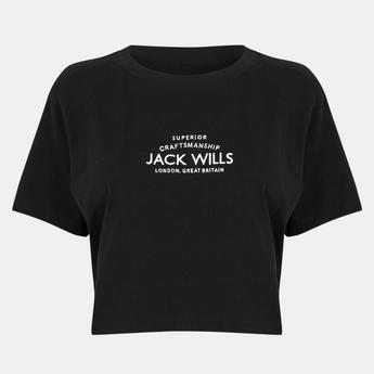 Jack Wills Women's Eccleston Crop T-Shirt - White