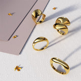 Bullion Gold Collided Ring in Gold