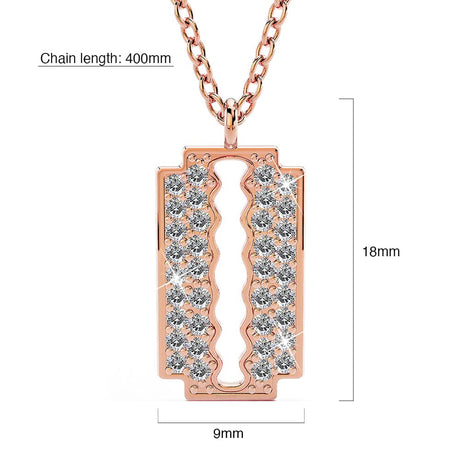 Krystal Couture Glittery Blade Necklace