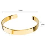 Bullion Gold Avenue Classic Cuff Bangle Gold - 8mm