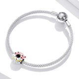 Solid 925 Sterling Silver Friendly Guinea Pig Cake Pandora Inspired Charm