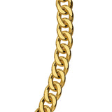 Bullion Gold Curb Chain Link Gold Plated Necklace