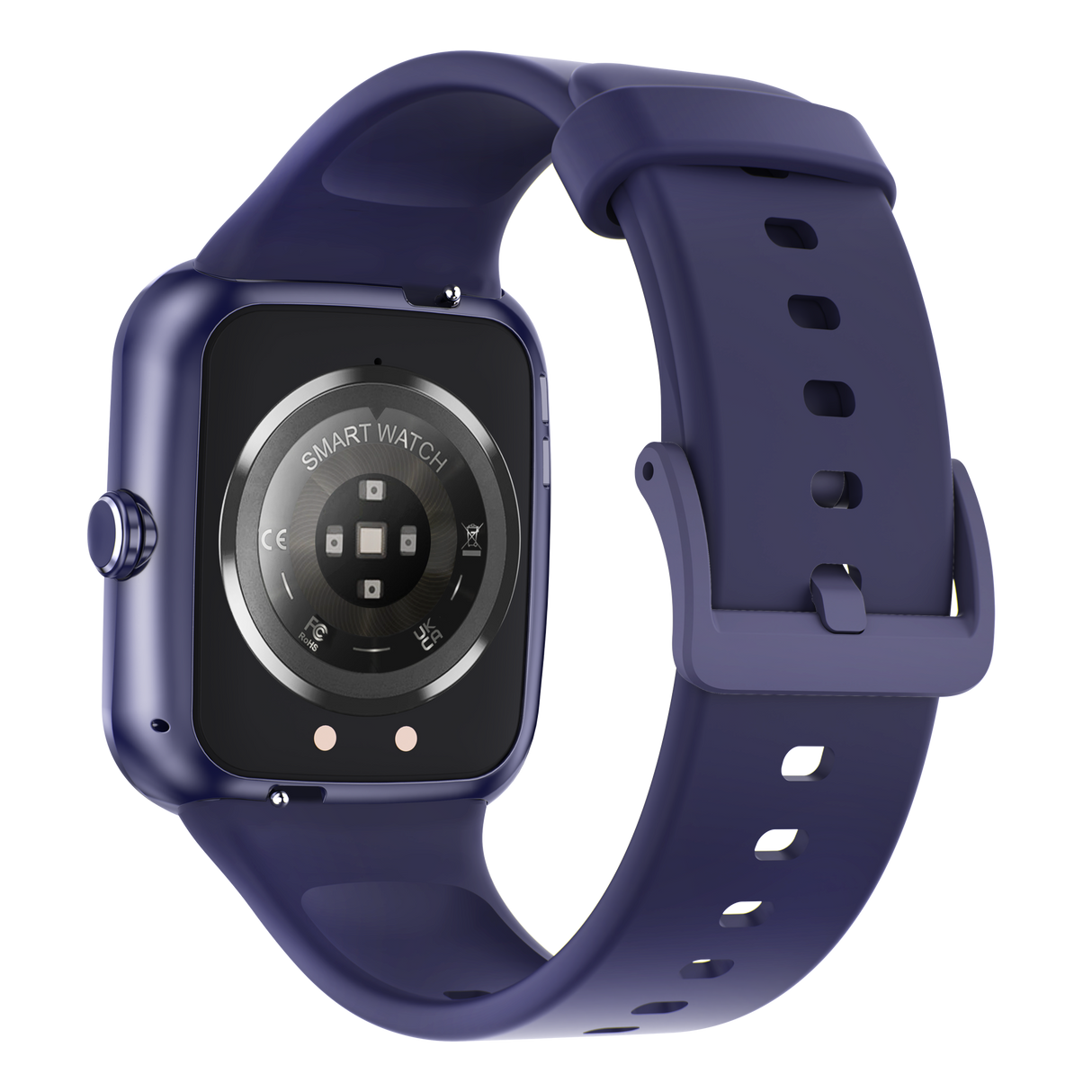 Bluetooth Smart Watch 1.96" TFT Touch Screen Temperature Heart Rate Blood Pressure BT 5.0 - Blue