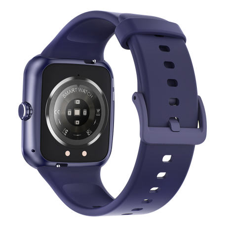 Bluetooth Smart Watch 1.96" TFT Touch Screen Temperature Heart Rate Blood Pressure BT 5.0 - Blue