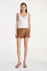 Madison The Label Val Knit Top - White