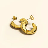 Bullion Gold Precious Gold Stud Earrings