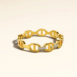 Bullion Gold Mariner Link Ring In Gold