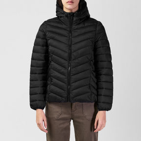 SoulCal Women's Micro Puffer Hooded Jacket - Black