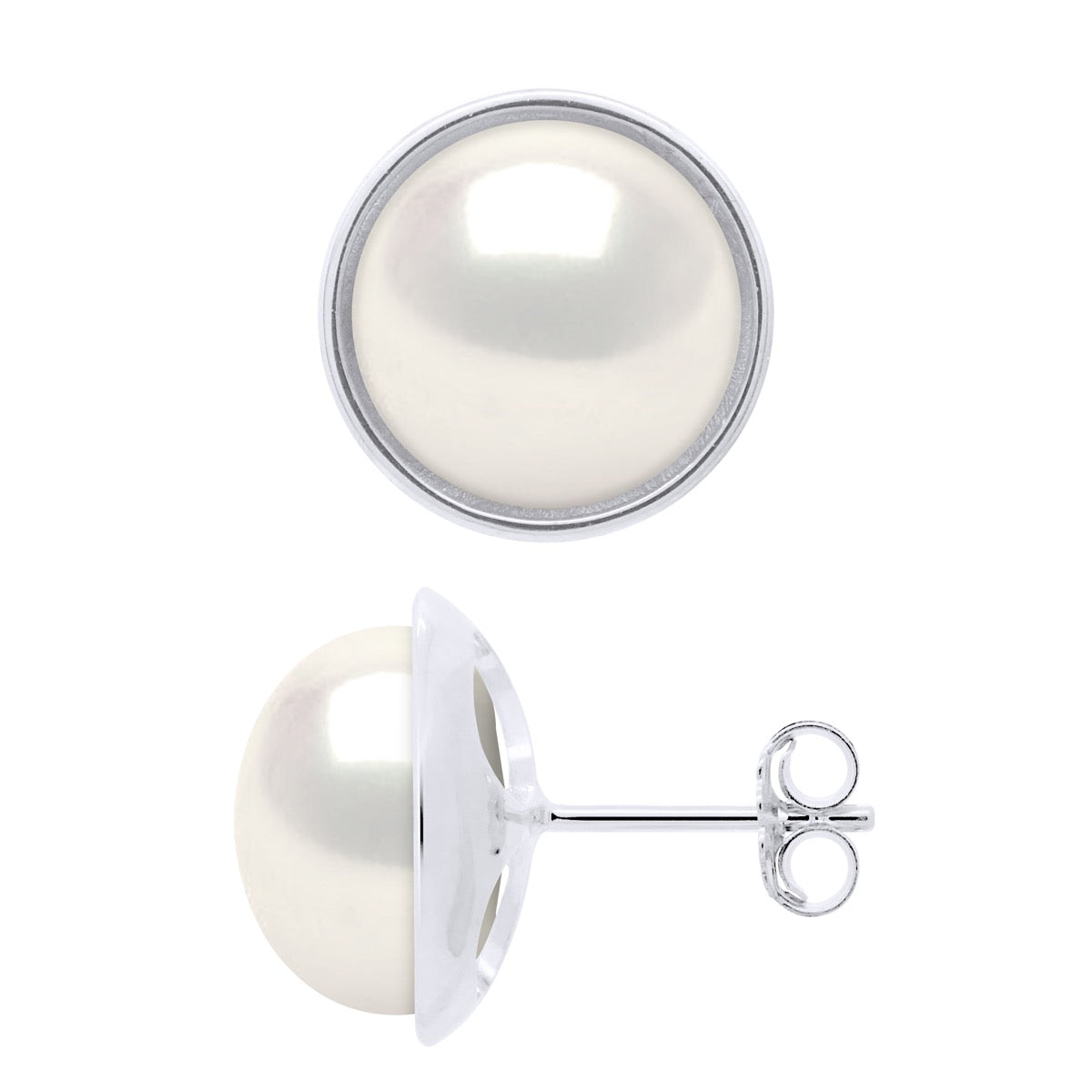 Earrings - Natural White - Longueur 42 cm