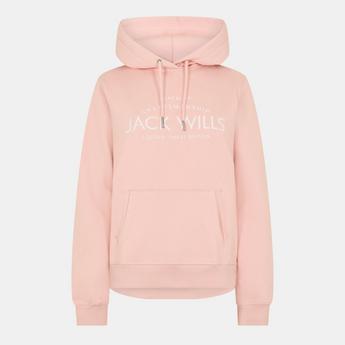 Jack Wills Women's Hunston Graphic Logo Hoodie - Pink