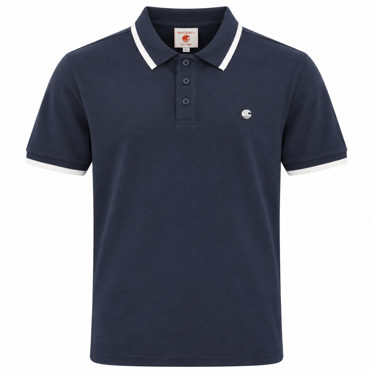 SoulCal Men's Signiture Polo Shirt - Navy