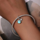 Solid 925 Signature Silver Bug Sparkle Charm