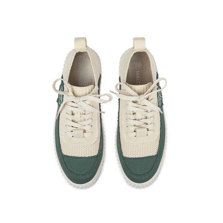 Chunky Platform Knit Sneakers - Evergreen