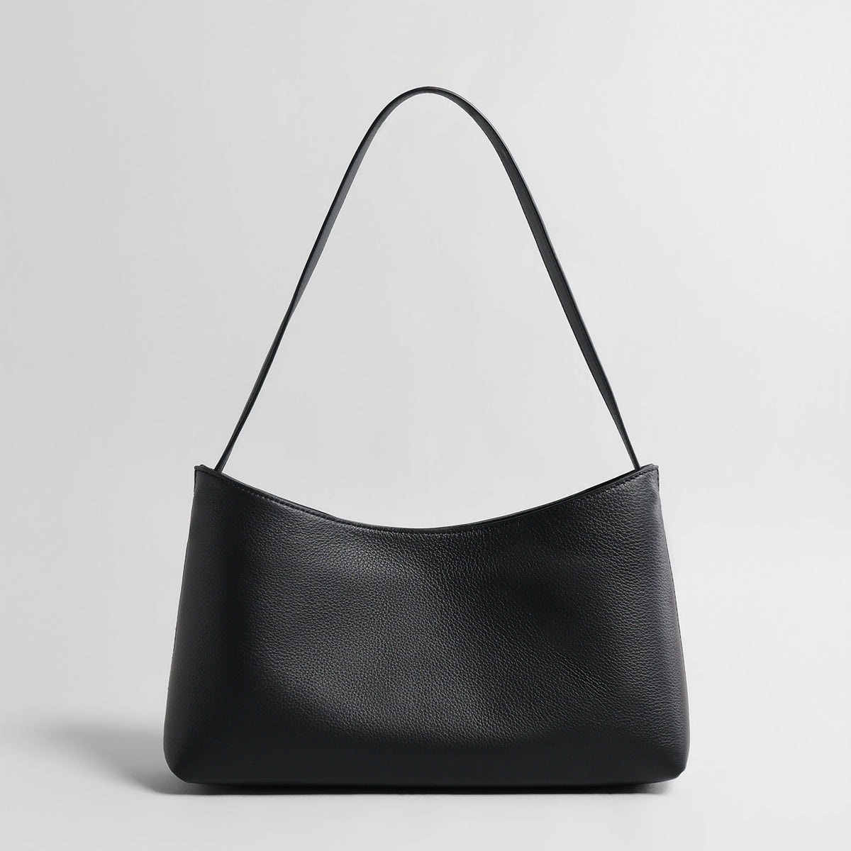 Leather Underarm Bag – Litchi Grain Cowhide Shoulder Bag