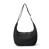 BAMEI Water-Resistant Nylon Crescent Crossbody Bag - Black