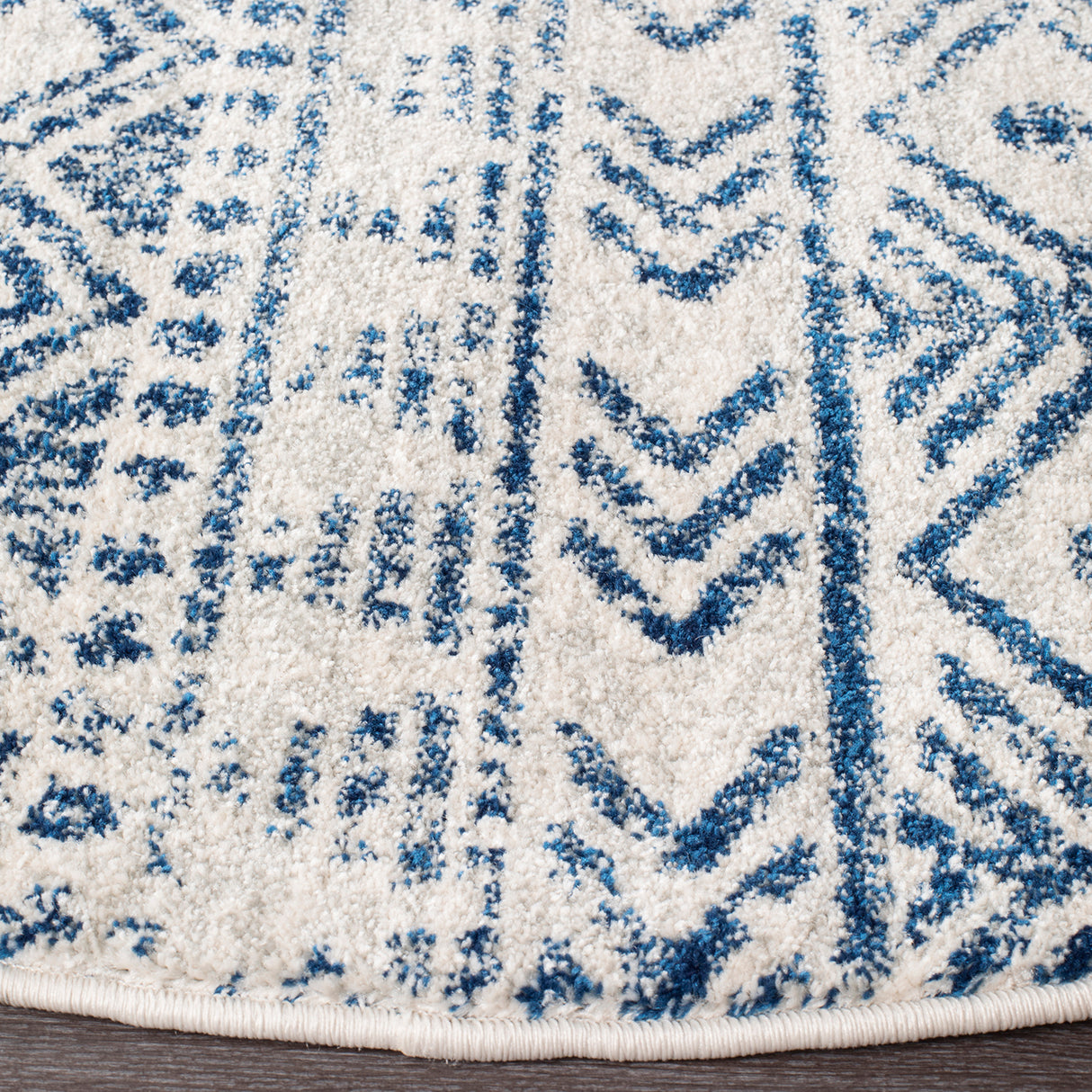 Oasis 456 Blue Round Rug