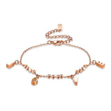 Bullion Gold Love Charm Bracelet