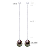 Earrings Prestige -Diamonds 0,02 Cts ( 2 X 0,01 Cts - Height Earrings 62 mm