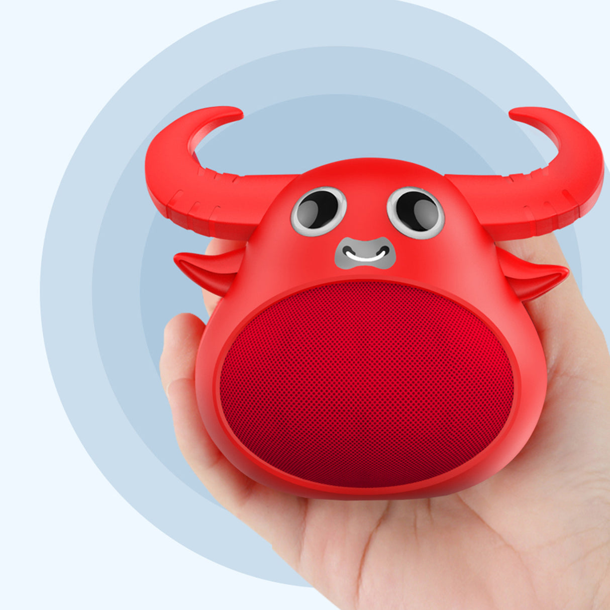 Fitsmart Bluetooth Animal Face Speaker - Red