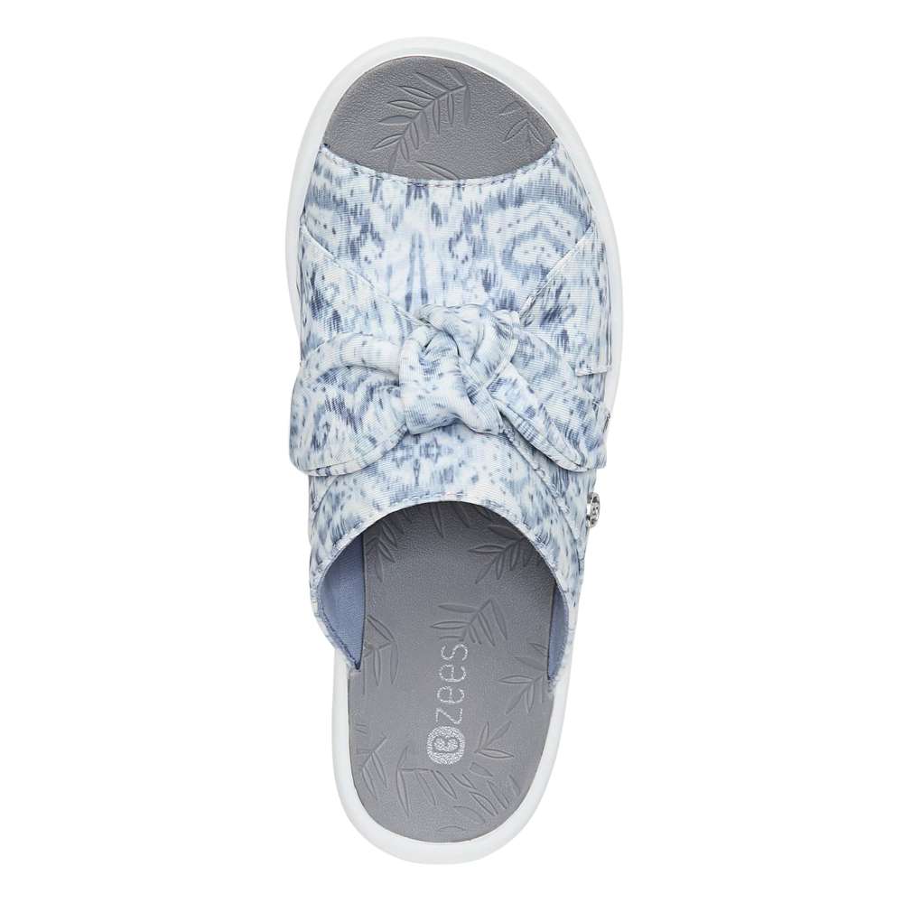 Bzees Smile Wedge - Blue Ikat