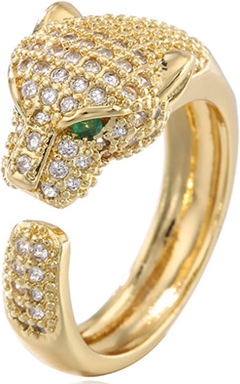 Liv Oliver 18K Gold Panther Ring
