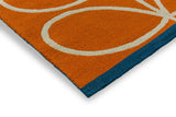 Orla Kiely Linear Stem Orange 464403 Outdoor Rug