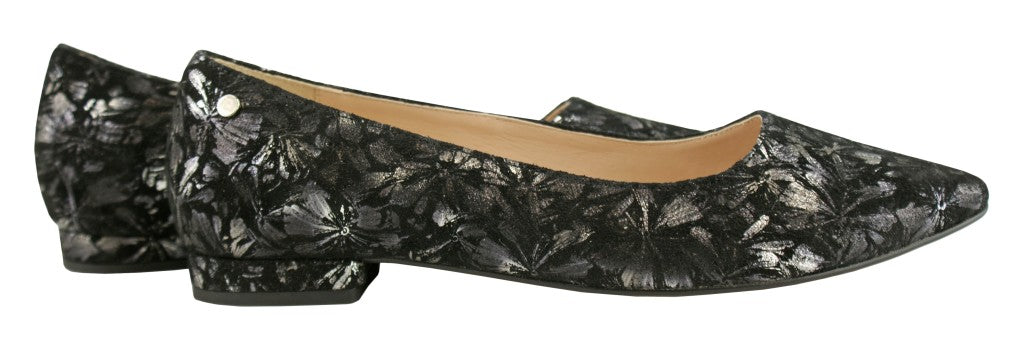 Bosccolo Womens Ballerina - Black / Silver