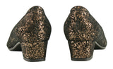 Bosccolo Womens Pumps - Black/Gold