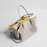 Lightweight Nylon Large Capacity Commuter Tote - Grey