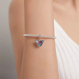 Solid 925 Sterling Silver Majestic Butterfly Pandora Inspired Bead Charm