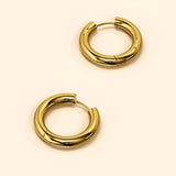Bullion Gold Mellow Hoop Gold Layered Earrings