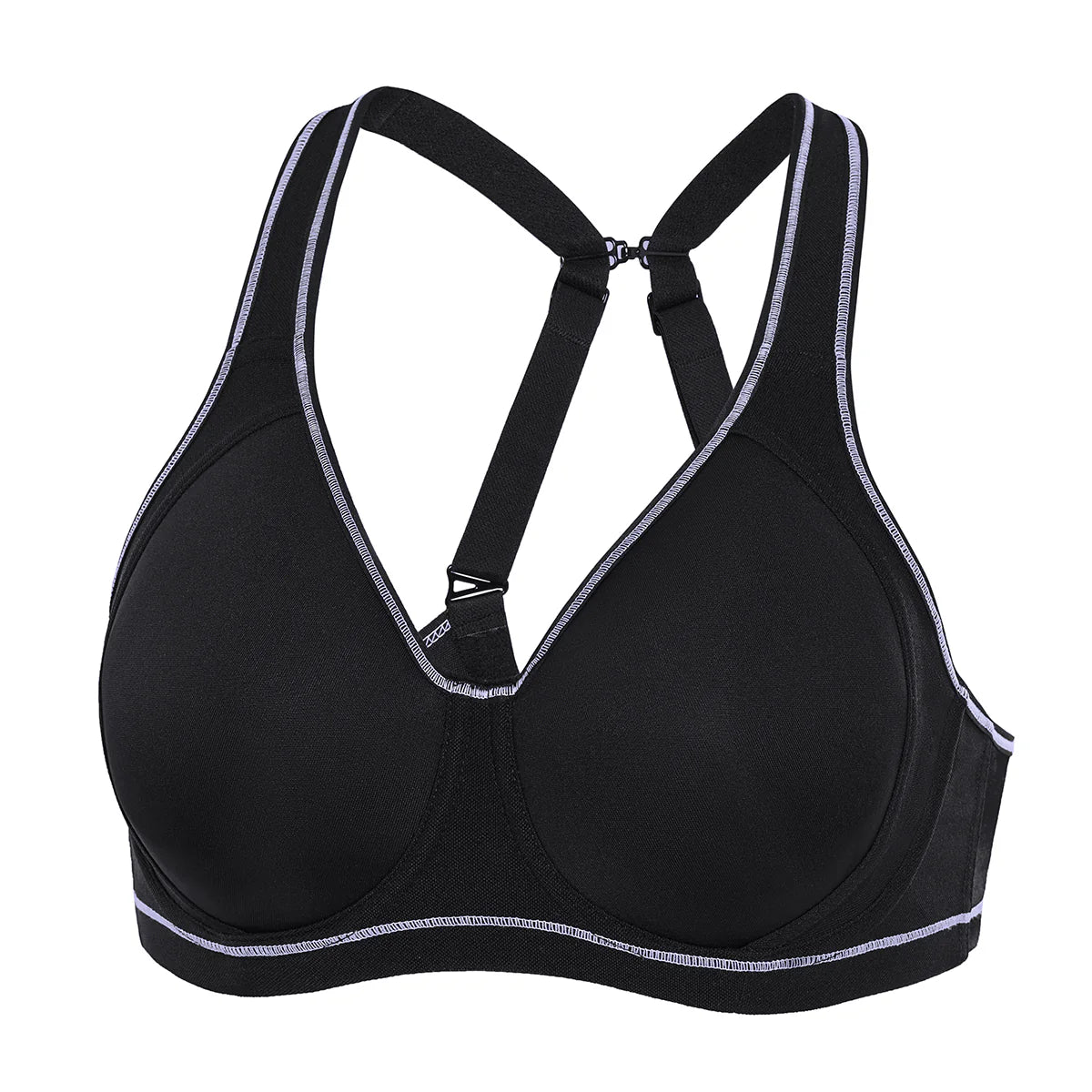 Cooling Comfort High Impact Full Cup Running Bra - Black