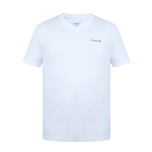 Firetrap Men's Path V-Neck Tee - White