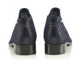 Bosccolo Womens Ankle Boots Aligator - Navy Blue Aligator