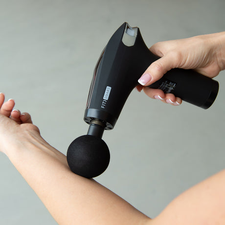 FitSmart FS-4500 I-Reach Massage Device Gun Head 5 Attachments Black