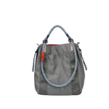 BAMEI Reversible Dual-Color Ballistic Nylon Bucket Bag - Charcoal