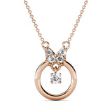 Krystal Couture A Thousand Butterfly Necklace Embellished with Crystals from SWAROVSKI in Rose Gold
