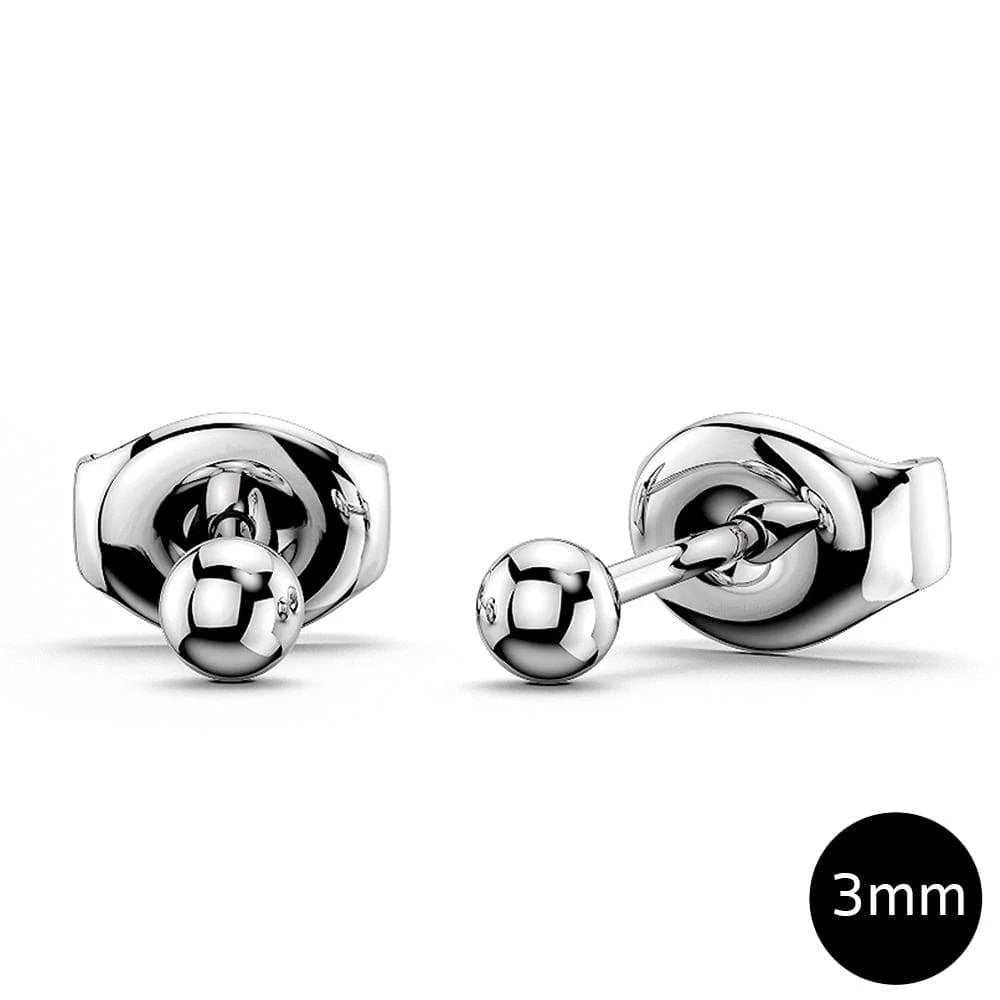 Bullion Gold Ball Stud Earrings 3mm