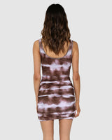 BY.DYLN Kai Dress - Mauve Tie Dye