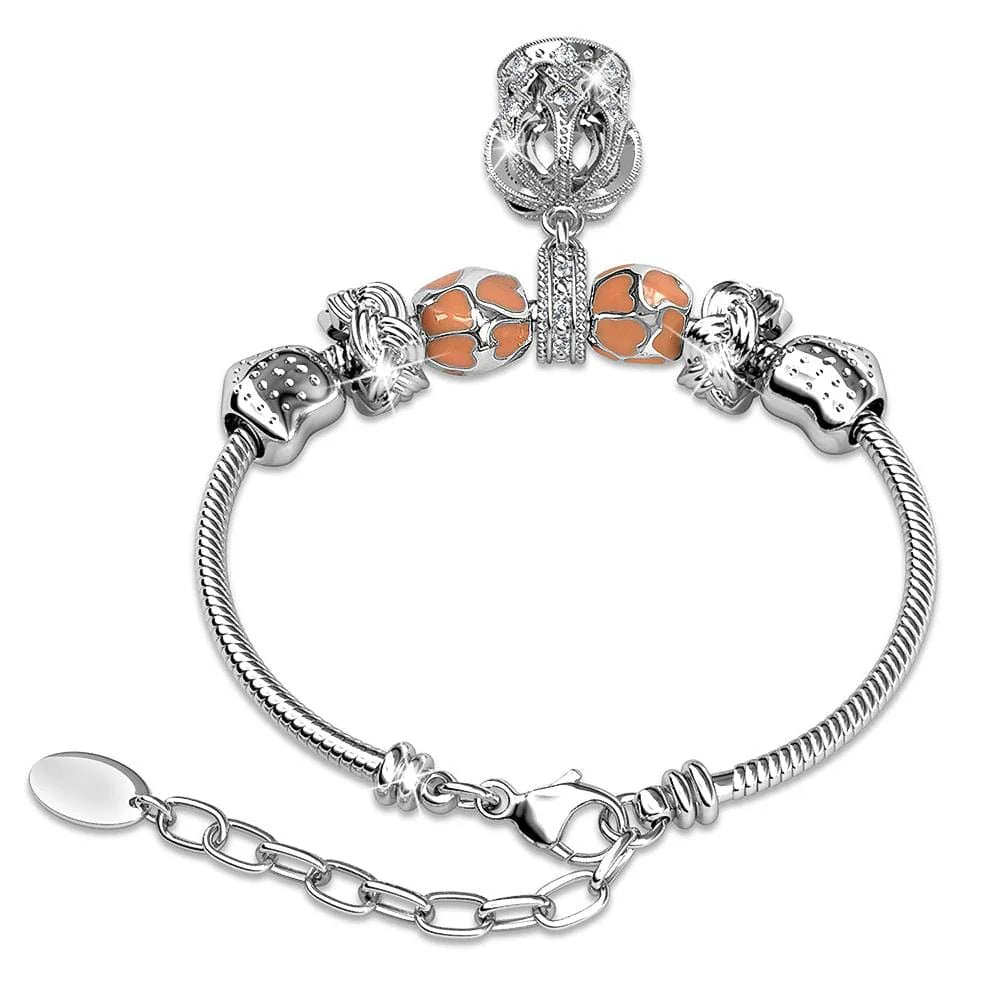 Krystal Couture Dual Tone Queen Beaded Bracelet Embellished with SWAROVSKI Crystals