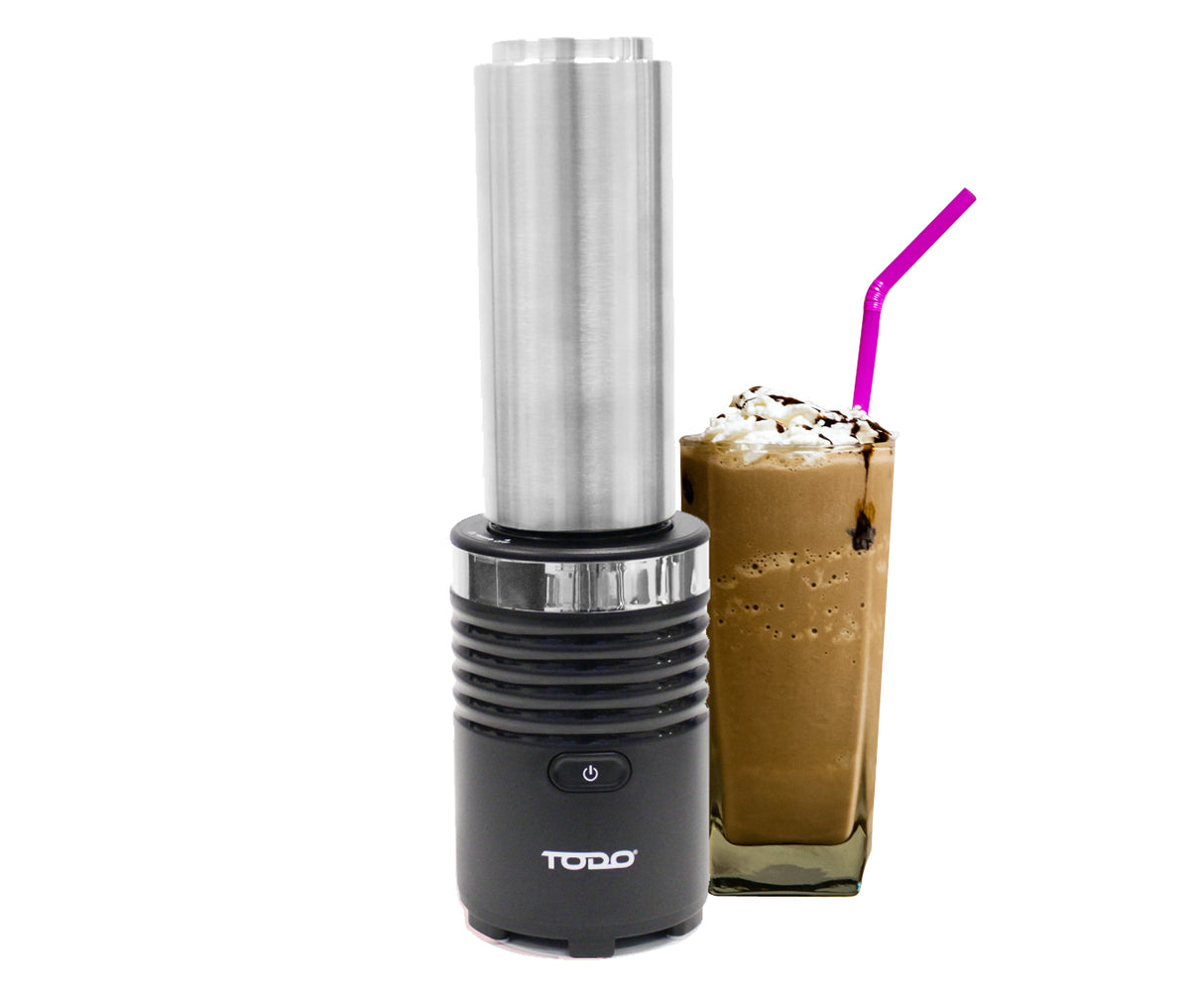 TODO 300W Smoothie Maker Drink Blender 600Ml Double Wall Stainless Steel Jar - Black