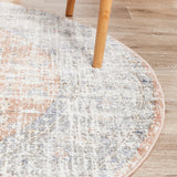 Mayfair Lorissa Peach Round Rug