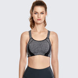 Ultra Max High Performance Padded Wireless Sports Bra - Grey