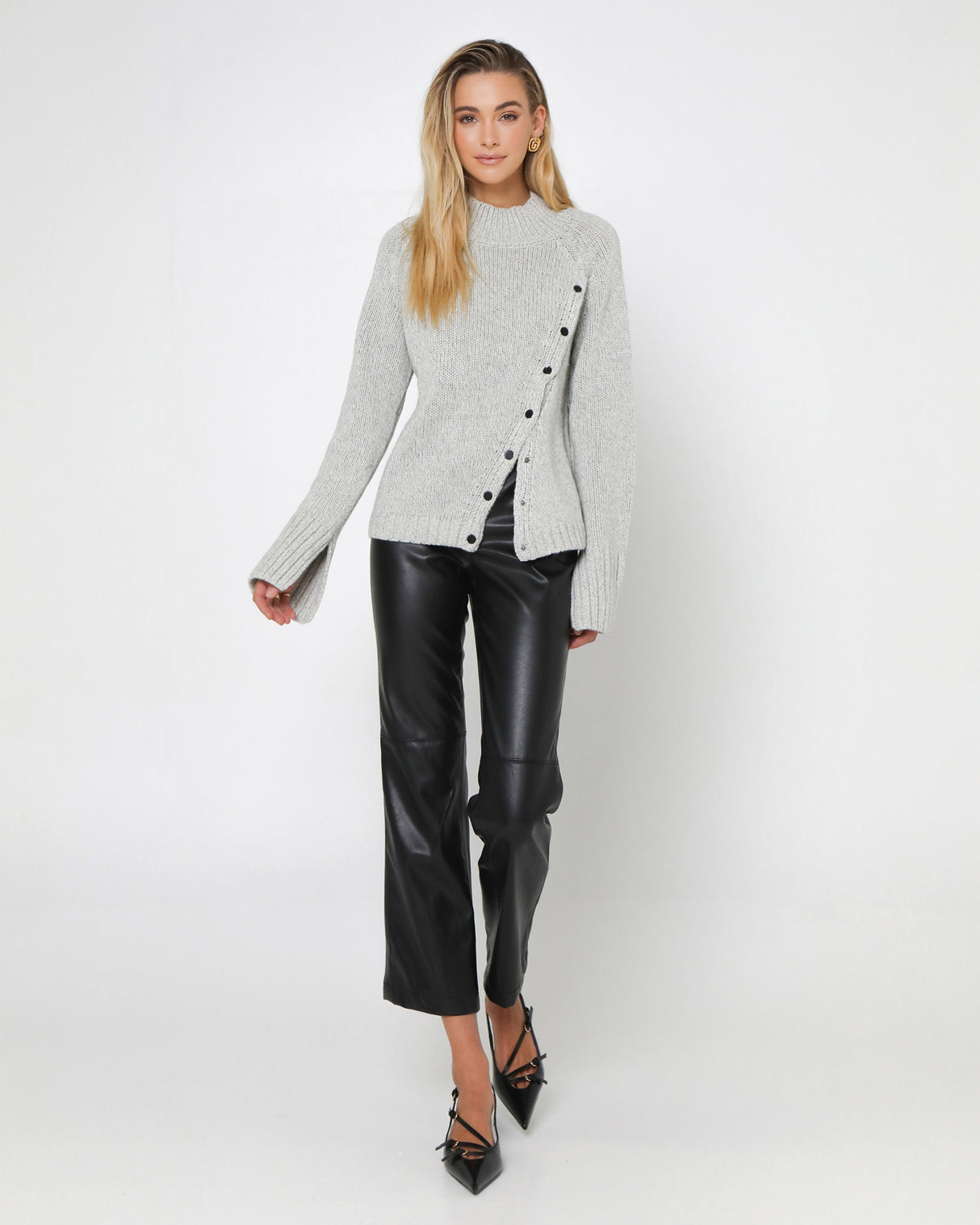 Madison The Label Annalise Knit Jumper - Grey